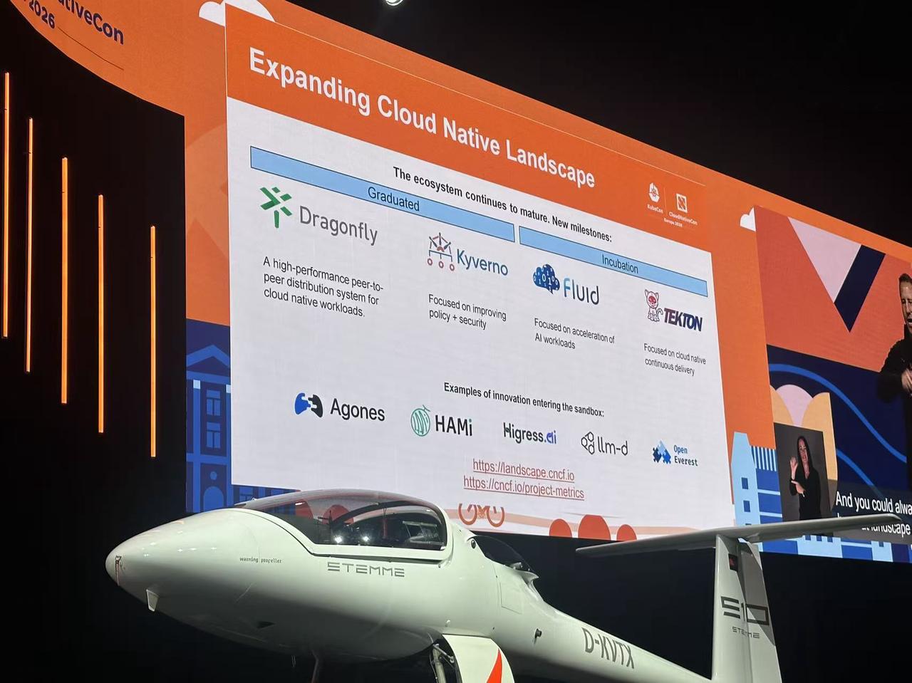HAMi highlighted as a Cloud Native Landscape expansion project during Keynote